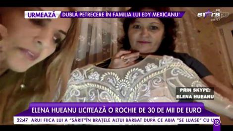 Elena Hueanu licitează o rochie de 30 de mii de euro pentru o cauză nobilă: ”Rochia este lucrată manual și are perle naturale”