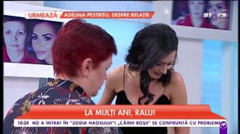 Lacrimi de fericire în platoul matinalilor. La mulți ani, Ralu!