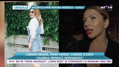 Carmen Brumă, între familie, carieră și dietă: „Zahărul produce dependență”