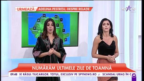 Numărăm ultimele zile de toamnă. Maximele ajung până la 11°C