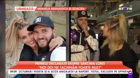 Primele declarații despre sarcina Lorei: ”Noi doi ne tachinăm foarte mult