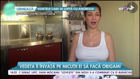 Sfaturi utile de la Nicoleta Luciu. Vedeta îi învață pe micuți să facă Origami