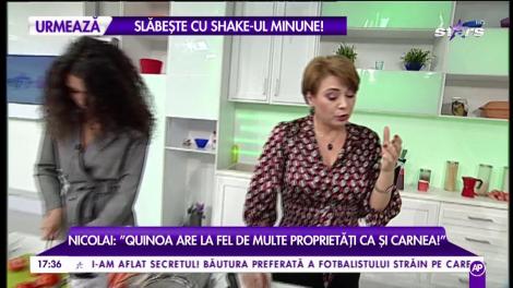Adriana Antoni gătește o rețetă bio delicioasă: ”Quinoa are la fel de multe proprietăți ca și carnea