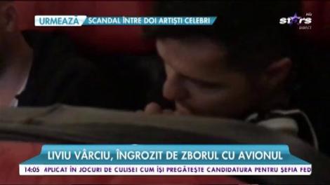 Liviu Vârciu, îngrozit de zborul cu avionul. Andrei Ștefănescu a fost alături de artist