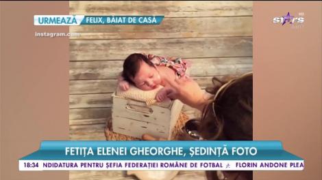 Amelie Nicole, fetița Elenei Gheorghe, a participat la o ședință foto și a fost adorabilă