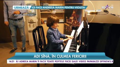 Adi Sînă, în culmea fericirii. Micuțul Noah îi calcă pe urme celebrului său tată