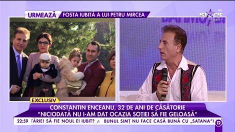 Constantin Enceanu 32 de ani de căsătorie. Artistul vorbește despre tinerețe și căsnicie: ”Trebuie să ai grijă să-ți respecți familia”