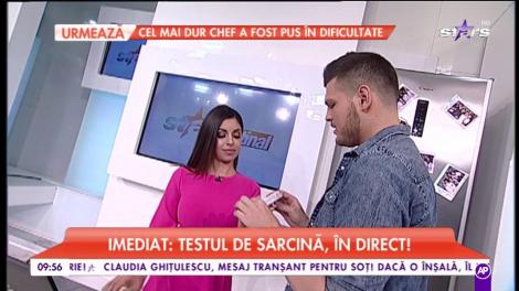 Naty face testul de sarcină în direct!