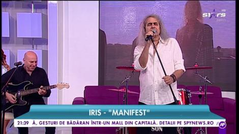 Iris interpretează piesa ”Manifest”. Legendele muzicii rock în platoul Răi da buni