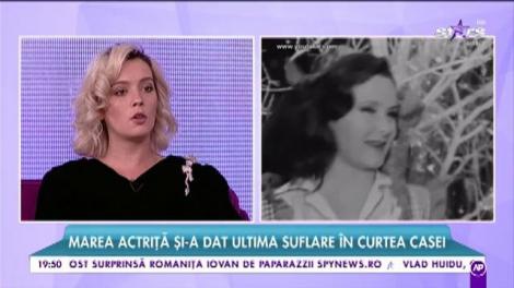 În sfârșit o informație clară. Unde a murit de fapt marea actriță Stela Popescu!