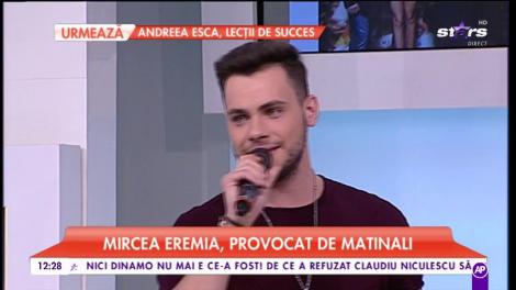 Mircea Eremia, provocat de matinali. Artistul cântă cea mai ascultată melodie a momentul cu voce de veveriță