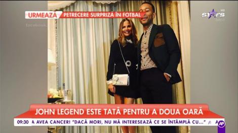 Cel mai frumos cuplu din showbiz așteaptă barza. John Legend este tată pentru a doua oară
