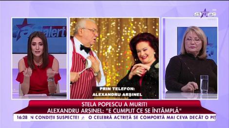 Alexandru Arșinel nu s-a mai putut abține și și-a strigat durerea: "A murit ea, am murit și eu"