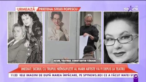 Criminaliștii părăsesc locuința Stelei Popescu