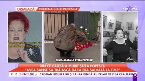 Medicii legiști au încheiat autopsia Stelei Popescu: Un atac cerebral i-a provocat moartea