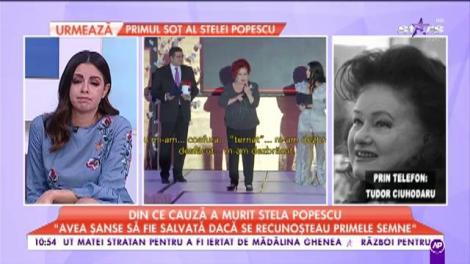 Stela Popescu a dat primele semne ale unui atac cerebral. Doctor: „Avea șanse să fie salvată dacă se recunoșteau primele semne”