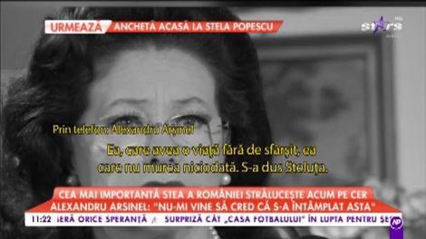 Alexandru Arșinel, împietrit de durere: „Am murit și eu, am murit pe jumătate”