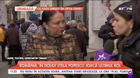Liza Panait a venit să îi aducă un ultim omagiu Stelei Popescu: „Drum bun printre stele, Stela”