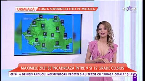 Vremea se mai încălzește puțin. Maximele zilei se încadrează între 9 şi 12°C