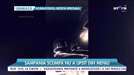 Raluca Zenga petrecere pe yacht. Șampania scumpă nu a lipsit din meniu