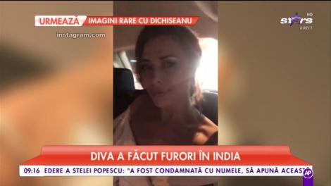Iulia Vântur, în rochie albă. Diva a făcut furori în India