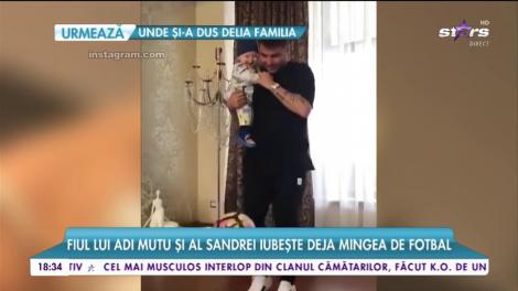 Micuțul Tiago îi calcă pe urme tatălui?