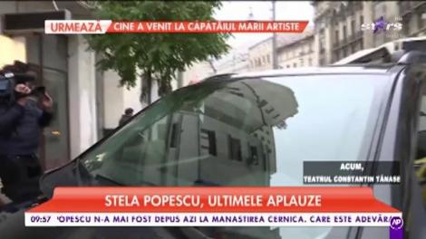 Stela Popescu, ultimele aplauze. Cortegiul funerar pleacă spre Mănăstirea Cernica