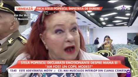 Stela Popescu, declarații emoționante despre mama ei: „Mi-a spus: Când ești tu pe scenă răsare soarele”