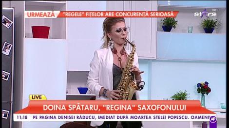 Doina Spătaru, ”Regina” saxofonului, interpretează cele mai cunoscute piese din ultimii ani