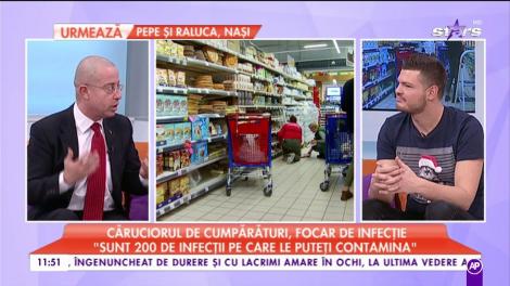 Căruciorul de cumpărături, focar de infecție ”Sunt 200 de infecții pe care le puteți contacta”