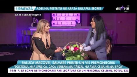 Raluca Macovei, salvare printr-un vis premonitoriu: ”Mi s-a spus că sunt suspectă de cancer de col”