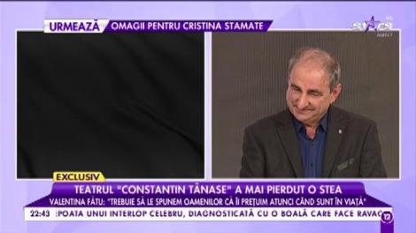 Vasile Muraru: „Am pierdut valori incomensurabile ale teatrului românesc”