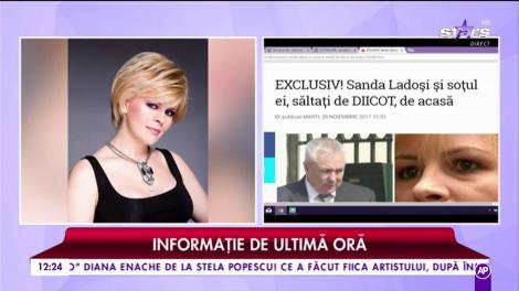 Sanda Ladoși și soțul ei, săltați de DIICOT pentru o fraudă de un milion de euro