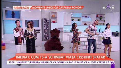 Cristina Spătar și Nicușor Iodan cântă în platoul Star Matinal