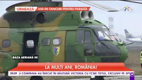 La mulți ani, România! La baza aeriana 90 se fac ultimele pregătiri pentru parada de 1 Decembrie