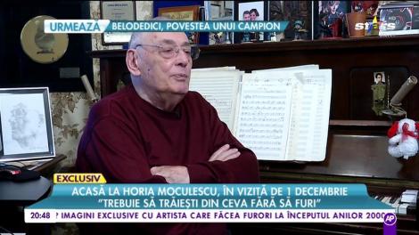 Acasă la Horia Moculescu, în vizită de 1 Decembrie! "Tatăl meu a fost închis şi am rămas singur pe lume"