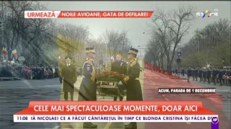 Klaus Iohannis, prezent la parada militară. Onoruri militare pentru președintele României