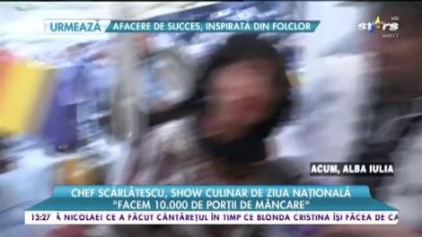 Chef Scărlătescu, show culinar de ziua națională: Am pregătit 8.000 de sarmale”