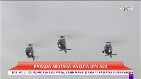 La multi ani, România! Paradă militară de 1 Decembrie. Soldații defilează pe sub Arcul de Triumf