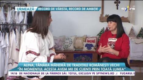 Alina. Tânăra mândra de tradițiile românești vechi. ”Noi creăm zestre contemorană românească”