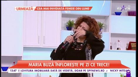 Maria Buză înflorește pe zi ce trece. Vedeta cântă în platoul Star Matinal