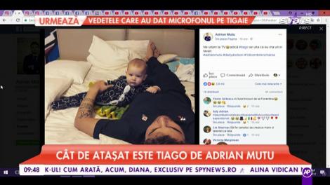 Cât de atașat este Tiago de Adrian Mutu. Fostul fotbalist își petrece mult timp cu fiul său