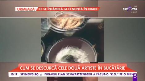 Feli și Corina Bud se descurcă și în bucătărie. Cele două vedete se pricep și la cântat și la gătit