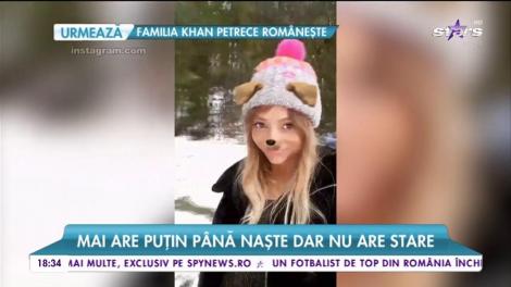 Oana, sora Deliei, mai activă ca niciodată. Aceasta se distrează pe vârf de munte