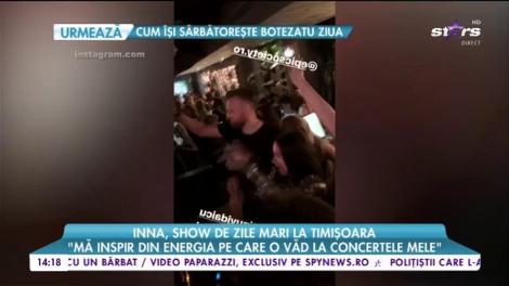 Inna, show de zile mari la Timișoara. Artista a făcut spectacol în clubul iubitului Roxanei Ionescu