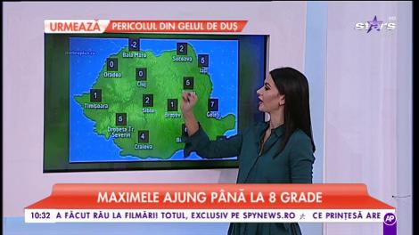 Vremea se răcește din ce în ce mai mult. Maximele ajung până la 8°C
