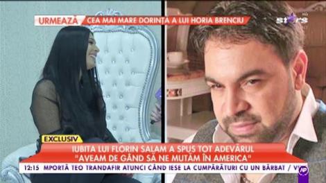 Iubita lui Florin Salam a spus tot adevărul: „Avem de gând să ne mutăm în America”
