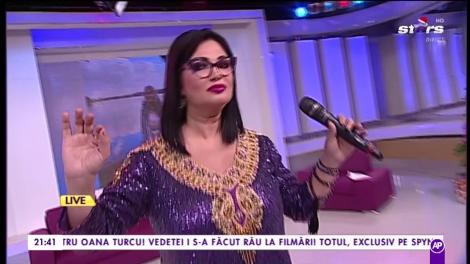 Ozana Barabancea cântă live, în platoul Răi da' Buni