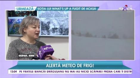 Alertă meteo de frig! Ce zone sunt afectate de viscol