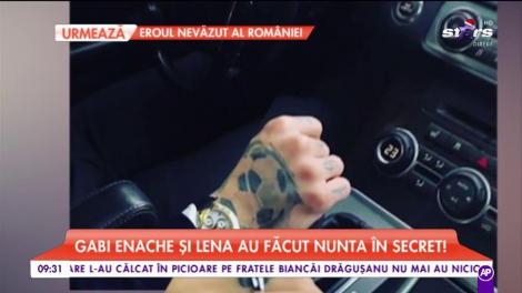 Gabi Enache și Lena au făcut nunta în secret!